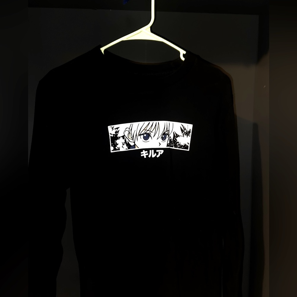 Hypland x Hunter X Hunter Killua Black SMALL Long Sleeve T-Shirt